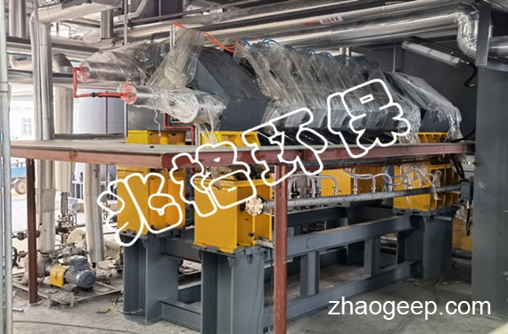 江蘇某客戶訂購(gòu)的兆格環(huán)保2套全自動(dòng)液壓壓榨機(jī)指導(dǎo)安裝完成